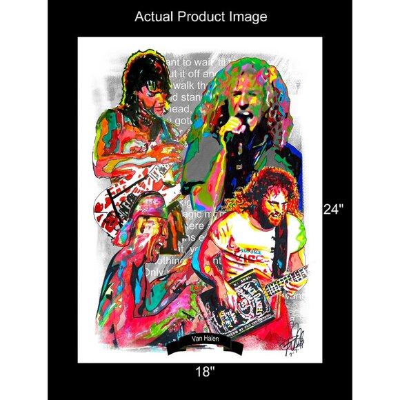 Van Halen Sammy Hagar Rock Music Poster Print Wall Art 18x24 - Picture 2 of 5